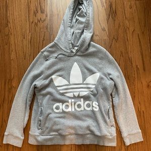 Women’s Adidas Grey Trefoil Hoodie